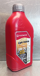 Масло моторное 5W-30 полусинтетическое 1л бензин TOTACHI NIRO LV SAE API SP/SN+