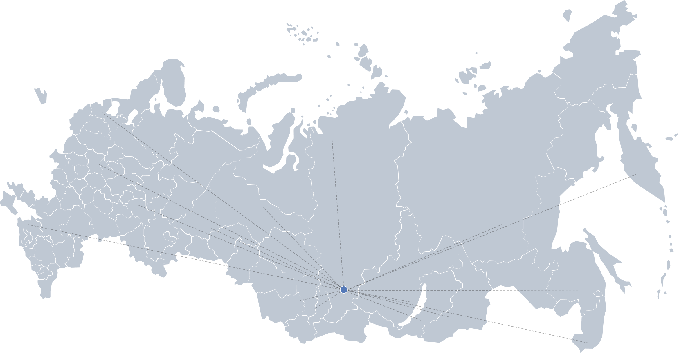 Карта доставки по регионам России