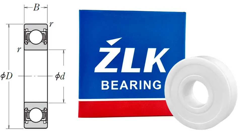 Подшипник шариковый 180025 (6252RS) 5×16×5 мм ZLK