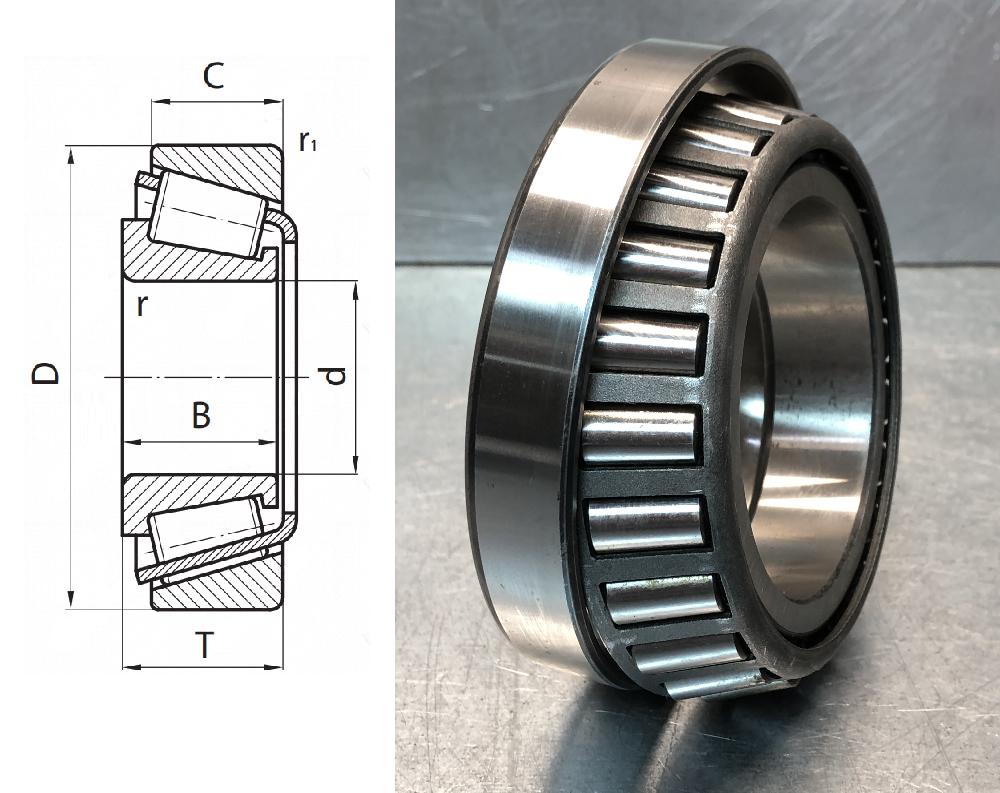 Подшипник роликовый  (497/492 A/Q) 85.725×133.35×30.162 мм SKF оригинал