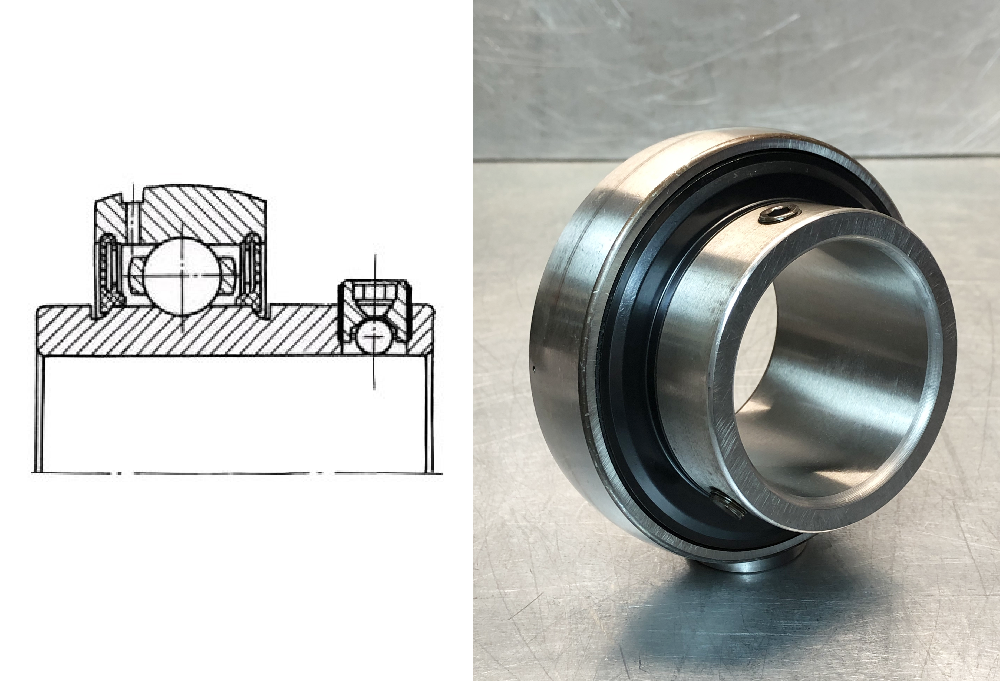 Подшипник шариковый  (YAR 220-2F) 100×180×98.4 мм SKF оригинал
