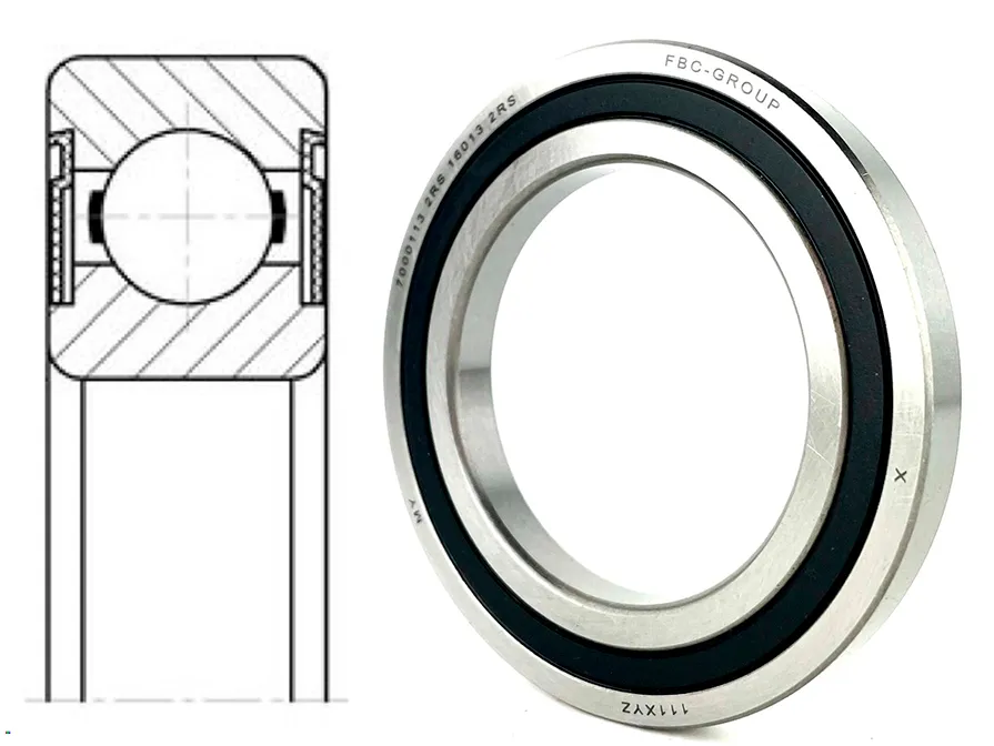 Подшипник шариковый 7000113 2RS (16013 2RS) 65×100×11 мм FBC