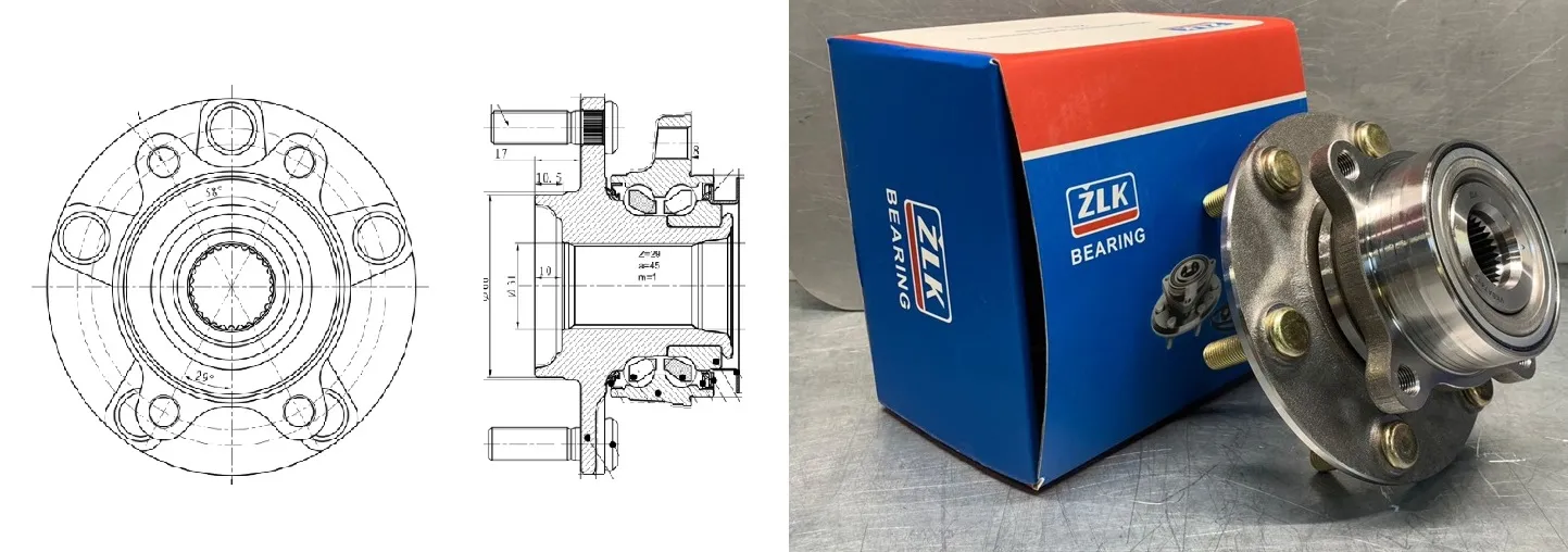 Подшипник шариковый  (VKBA7412) 168.8×52×86.5 мм ZLK