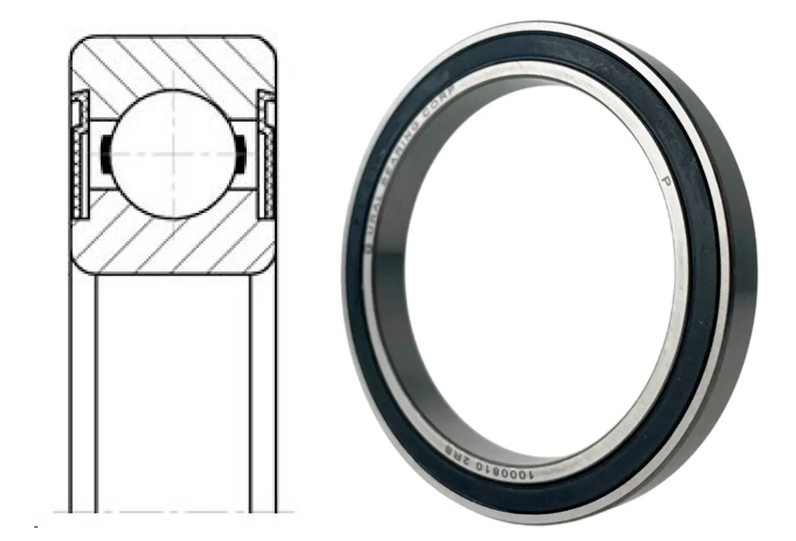 Подшипник шариковый 1000810-2RS (618102RS,68102RS) 50×65×7 мм UBC