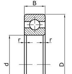 Подшипник шариковый 80308 (6308ZZC3) 40×90×23 мм SKF оригинал