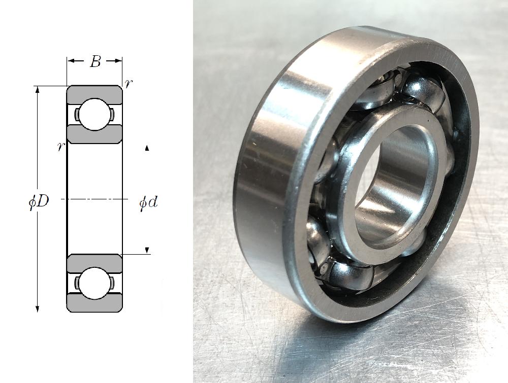 Подшипник шариковый 305 (6305C4) 25×62×17 мм SKF оригинал