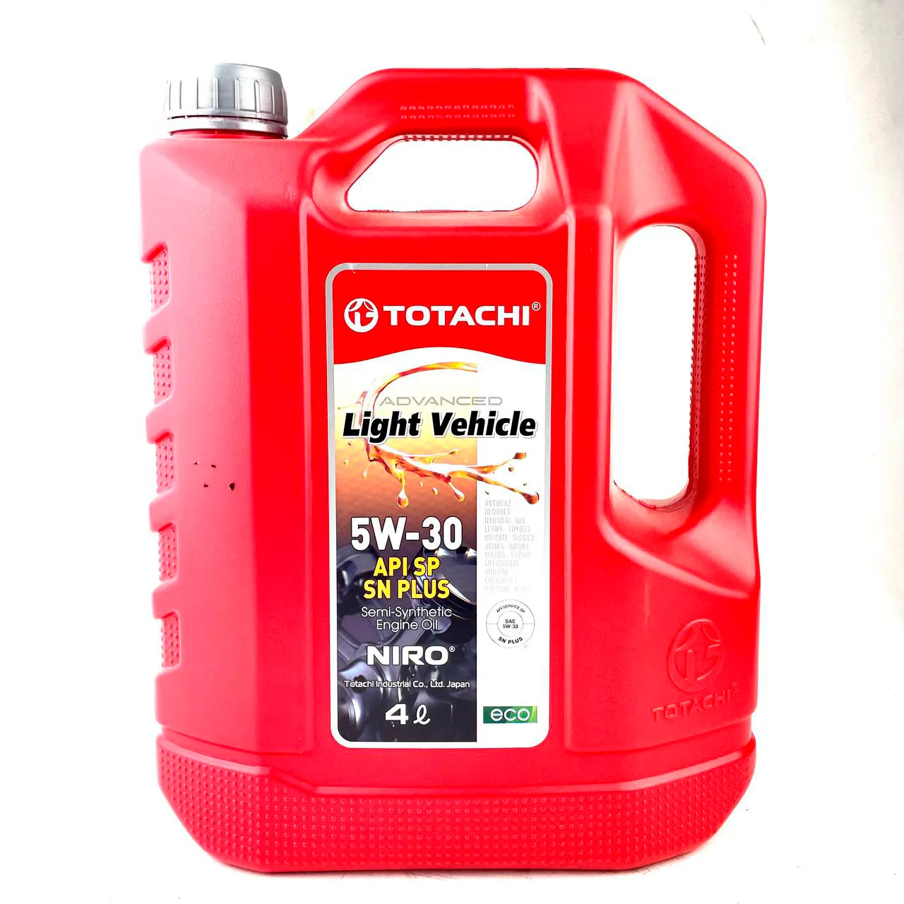 Масло моторное 5W-30 полусинтетическое 4л бензин TOTACHI NIRO LV SAE API SP/SN+