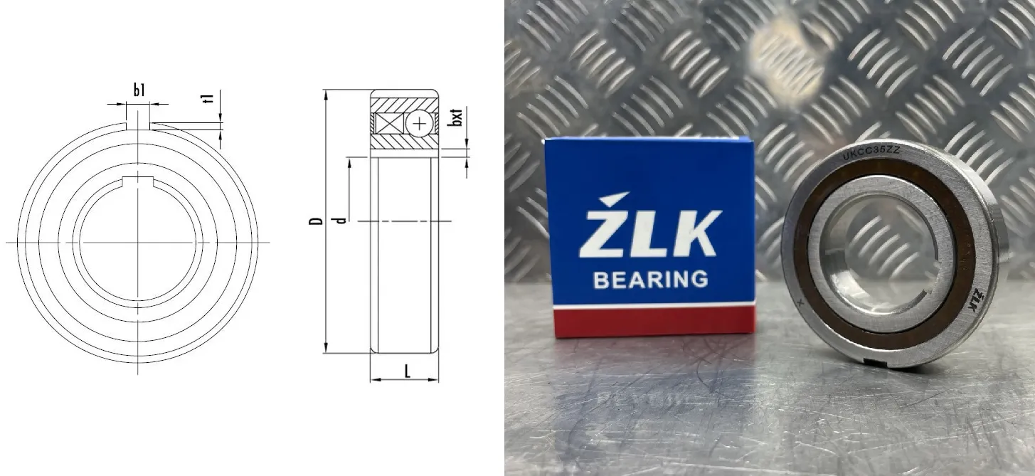 Подшипник шариковый  (CSK35PP) 35×72×17 мм ZLK