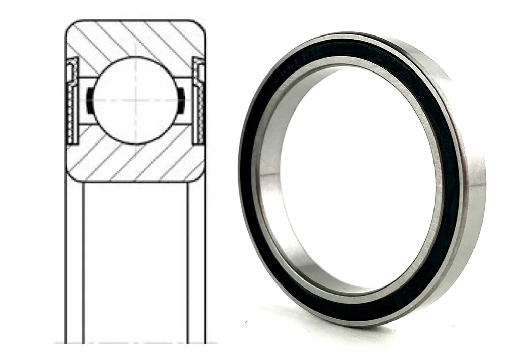 Подшипник шариковый 1000808-2RS (68082RS) 40×52×7 мм FBC