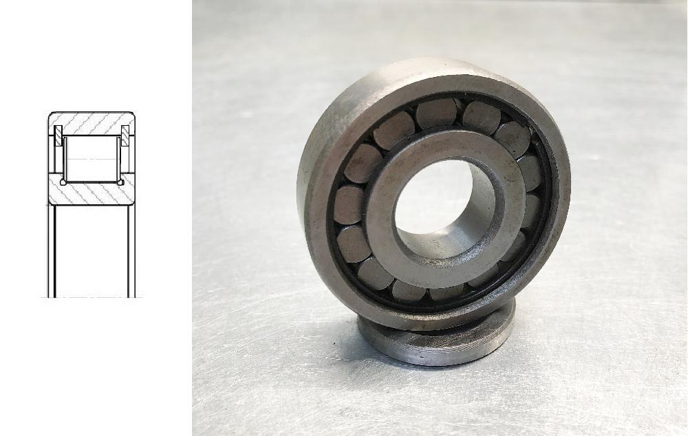Подшипник роликовый 102307 (NUPK307ECJ) 35×80×21 мм SKF оригинал