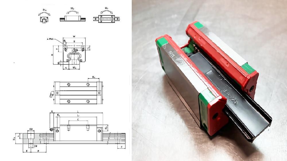 Каретка линейная HGH25CAZAC ×× мм Hiwin