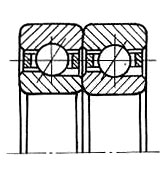 Подшипник шариковый 436105 Е (7005 CD/DTTVP) 25×47×24 мм Россия