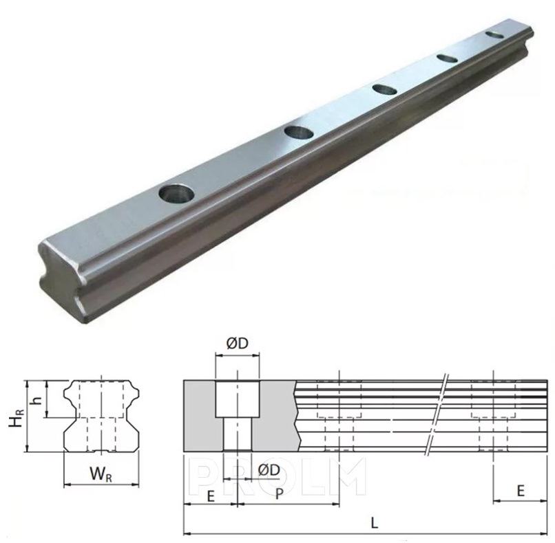 Вал SFC35 (1200мм), полированный