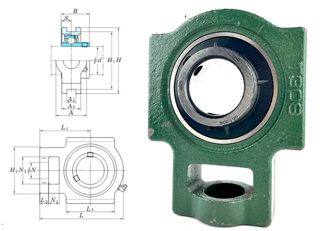 Подшипник корпусный 480308UCT (UCT308) 40×× мм OID