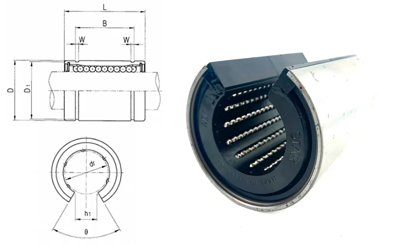 Подшипник шариковый  (LM40) 40×60×80 мм Star