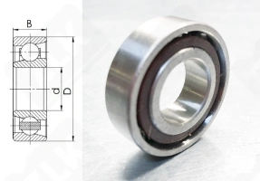 Подшипник 46201Е (7201A5TRSULP3) радиально-упорный шариковый 12-32-10 мм