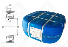 Подшипник 3153740Н (23140CCKW33) радиальный роликовый самоустанавливающийся 200-340-112 мм