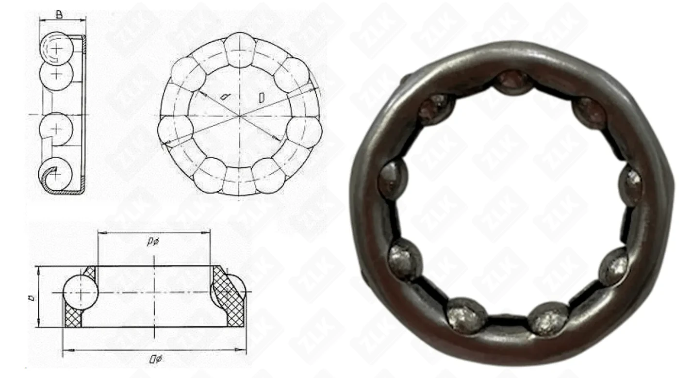 Подшипник шариковый  (5/16"х9, d 44,5) 32×44.5×9 мм Neutral