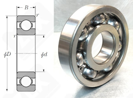 Подшипник 414 (70) (6414C3) радиальный шариковый 70-180-42 мм