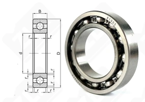 Подшипник 1000905 (61905) радиальный шариковый 25-42-9 мм