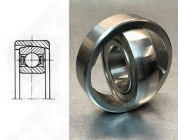 Подшипник 860706 Ю радиальный шариковый самоустанавливающийся 30-72-16/18 мм
