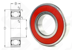 Подшипник 180206 (62062NSE9) радиальный шариковый 30-62-16 мм