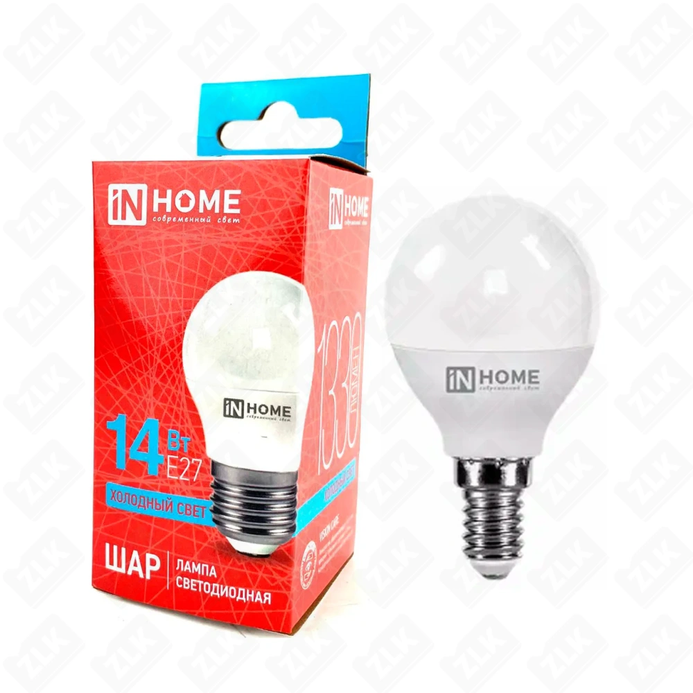 Лампа светодиодная LED-ШАР-VC 14Вт 230В E27 6500К IN HOME