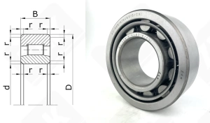 Подшипник 32615 (NU2315С3) радиальный роликовый 75-160-55 мм