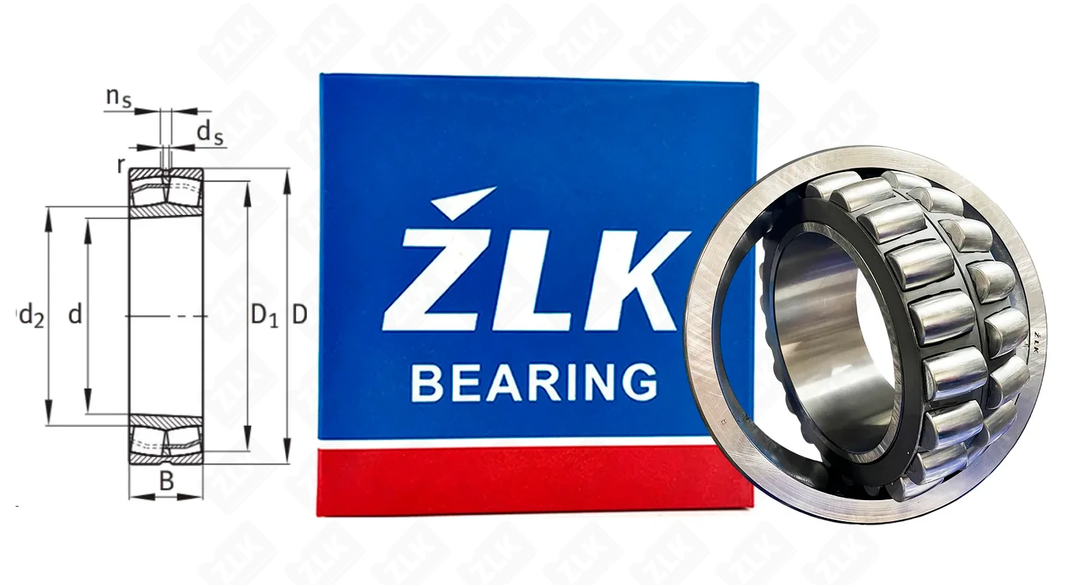 Подшипник роликовый 53526 AMHK ((22226JAW33) 22226E1XL) 130×230×64 мм ZLK