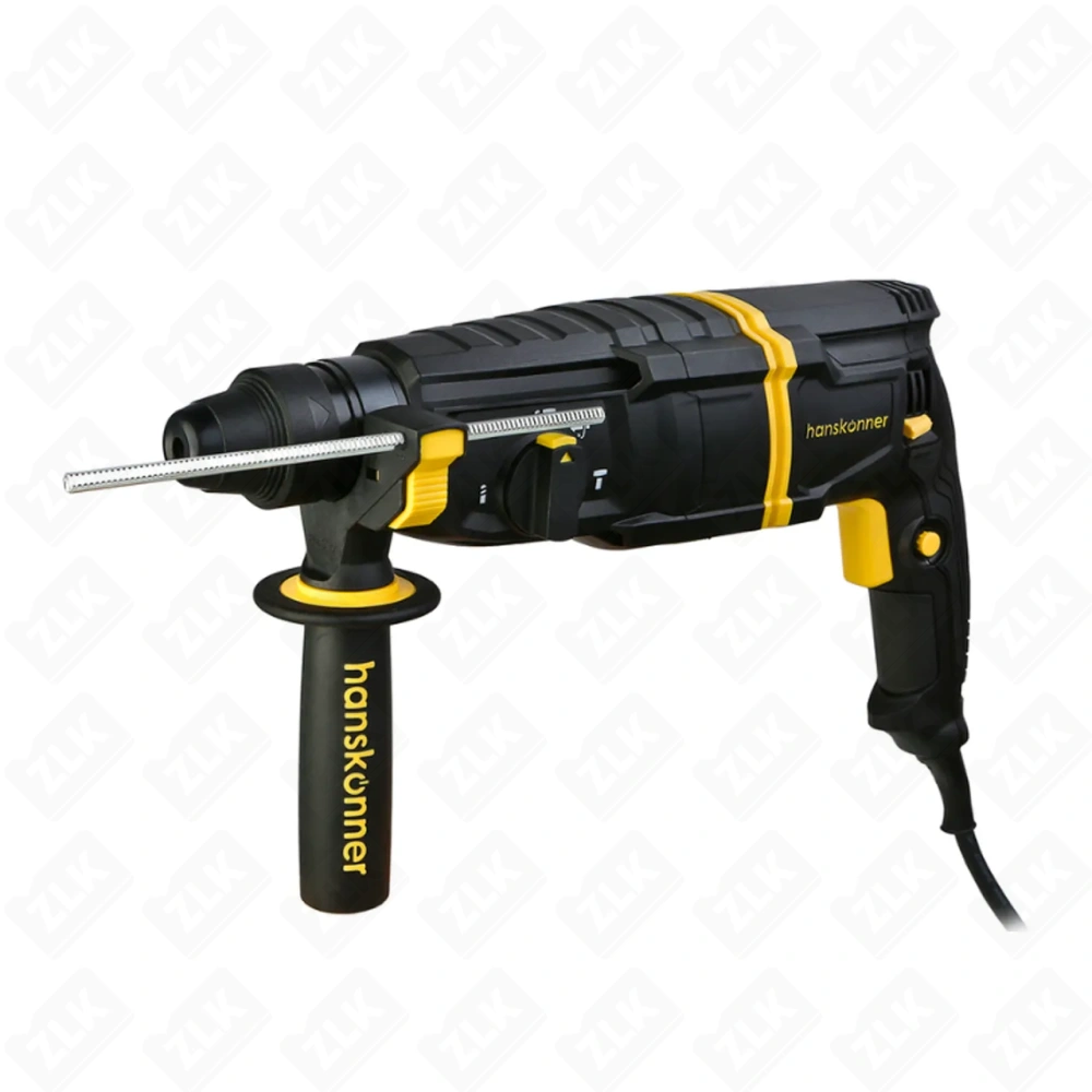 Перфоратор 800Вт, 3реж, 3.0 Дж, 0-4900 уд/м 4м кабель виброзащита Hanskonner