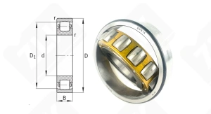 Подшипник 20314MB радиальный роликовый самоустанавливающийся 70-150-35 мм