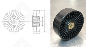 Подшипник 028145278E радиальный шариковый 6,5-78-26 мм