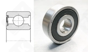 Подшипник 20803 радиальный шариковый 17-47-15.5 мм