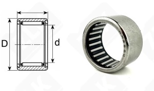 Подшипник HK2820 радиальный игольчатый 28-35-20 мм
