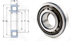 Подшипник 92615 (NUP2315ECP) радиальный роликовый 75-160-55 мм