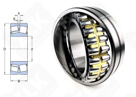 Подшипник 3003138 Н (23038MBW33) радиальный роликовый самоустанавливающийся 190-290-75 мм
