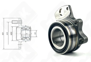 Подшипник F46BVV11-2L (R168.44) радиальный шариковый 46-87-57 мм