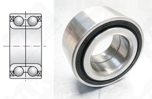 Подшипник 45BWD07BCA78ZA радиально-упорный шариковый 45-84-40/42 мм