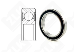 Подшипник 1000806 2RS (618062RS,68062RS) радиальный шариковый 30-42-7 мм