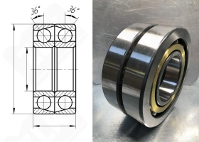 Подшипник 366322Л (7322BMDF) радиально-упорный шариковый 110-240-100 мм