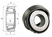 Подшипник роликовый (552А/555) 50×123.5×40 мм Timken оригинал