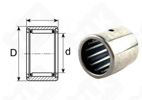 Подшипник HK1015 радиальный игольчатый 10-14-15 мм