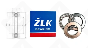 Подшипник 8104 (51104) упорный шариковый 20-35-10 мм