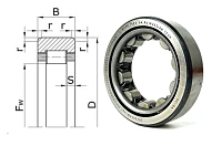 Подшипник роликовый 292305 (RNU305) 35×62×17 мм Россия