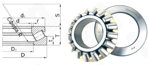 Подшипник 9039424 Л (29424М) упорный роликовый самоустанавливающийся 120-250-78 мм
