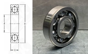 Подшипник 83197C радиальный шариковый 25-65-17 мм
