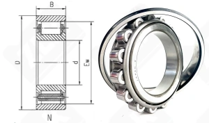 Подшипник 2216 (N216W) радиальный роликовый 80-140-26 мм