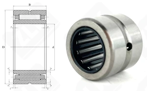 Подшипник игольчатый  (NK12/16) 12×19×16 мм