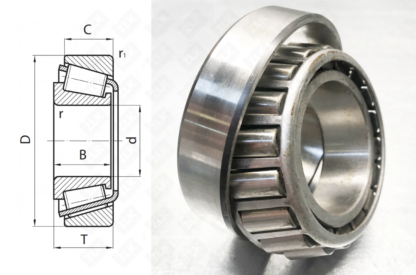 Подшипник роликовый  (NP238750/NP929800) 45×88×16.75 мм Timken оригинал