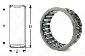 Подшипник K45x53x20 радиальный игольчатый 45-53-20 мм